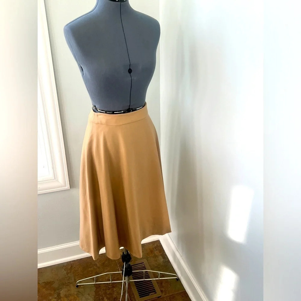 Boden Camel A-Line Skirt